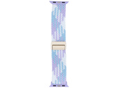 Pasek GlacierX Braided Magnetic Buckle Violet Candy do Apple Watch 38/40/41mm Biało-fioletowo-błękitny