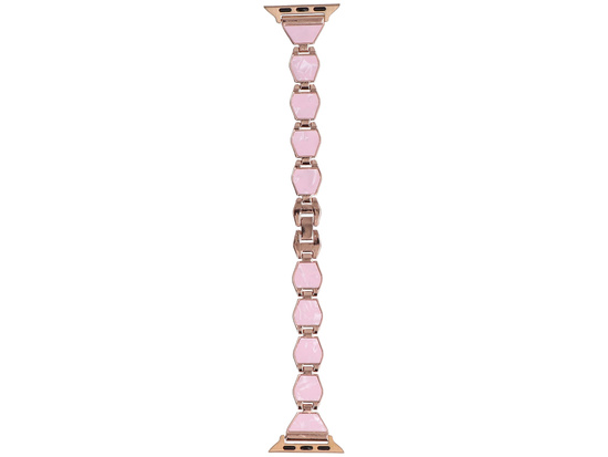 Bransoleta do smartwatcha GlacierX Pearl Glow Chain Bracelet Shell Bloom do Apple Watch 38/40/41mm Różowo-Złota