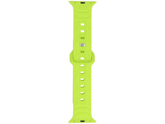 Gliederarmband für Smartwatch GlacierX Silicone Wave Neon Lime für Apple Watch 38/40/41mm Limette