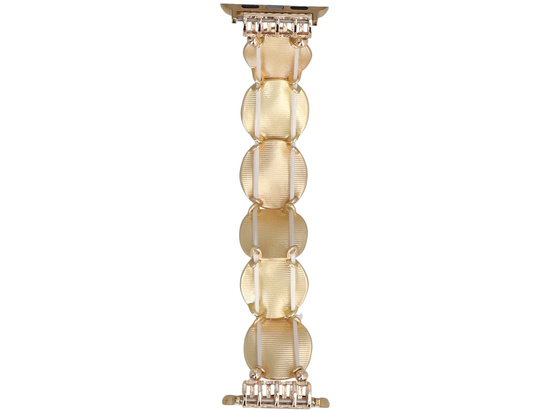 Bransoleta do smartwatcha GlacierX Molten Waves Stretch Bracelet Gold Gleam do Apple Watch 38/40/41mm Złota