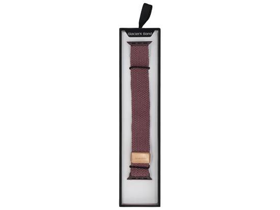 Pasek GlacierX Braided Magnetic Buckle Vintage Mauve do Apple Watch 38/40/41mm Malwowy