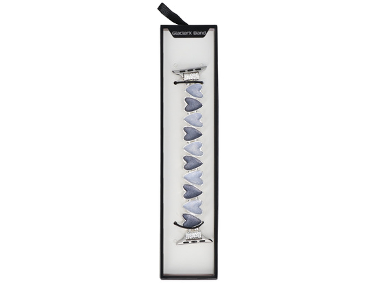 Bransoleta do smartwatcha GlacierX Gleam Sweetheart Stretch Bracelet Ocean Blue do Apple Watch 38/40/41mm Niebieska