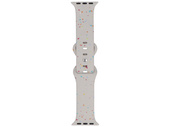 Neues Armband für die Smartwatch GlacierX Silicone Pin&Loop Band Cream Sprinkle für Apple Watch 38/40/41mm Grau