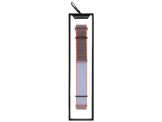 Pasek do smartwatcha GlacierX Grip Strap Nylon Mountain Shadow Brązowo-szary 22mm
