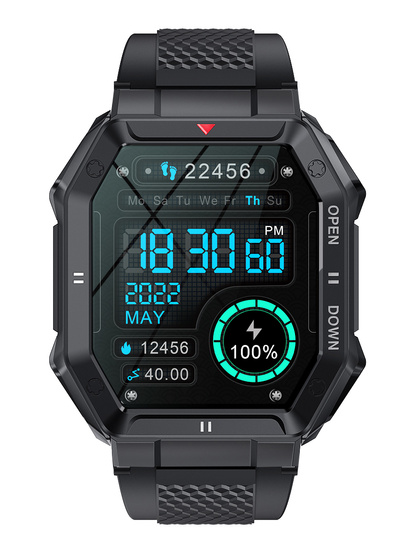 Smartwatch GlacierX Trail Black GX-TC55