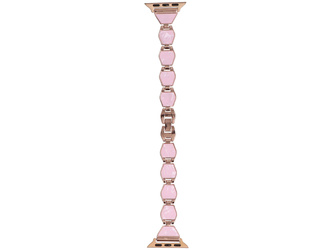 Bransoleta do smartwatcha GlacierX Pearl Glow Chain Bracelet Shell Bloom do Apple Watch 38/40/41mm Różowo-Złota