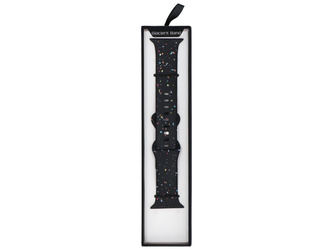 Pasek do smartwatcha GlacierX Silicone Loop Band Black Sprinkle do Apple Watch 42/44/45/49mm Czarny multikolor