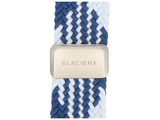 Pasek GlacierX Braided Magnetic Buckle Sea Wave do Apple Watch 38/40/41mm Niebiesko-biały