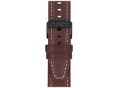 Neues Armband für Smartwatch GlacierX Classic Leather Brown Braun 22mm