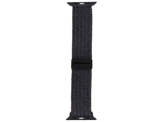 Pasek GlacierX Braided Magnetic Buckle Black Graphite do Apple Watch 42/44/45/49mm Czarny Grafit