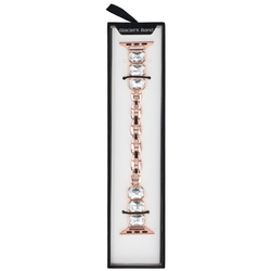 Bransoleta do smartwatcha GlacierX Zirconia Chain Bracelet Rose Gold do Apple Watch 38/40/41mm kolor Różowe Złoto