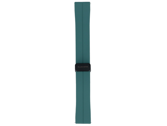 Set von Armbändern für Smartwatch GlacierX Grip Strap Nylon Pflaume + Silikon Magnetverschluss Waldgrün + Grip Strap Nylon Ozeanblau 22mm