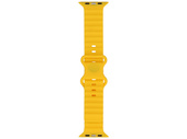 Pasek do smartwatcha GlacierX Silicone Classic Waffle Sunburst do Apple Watch 42/44/45/49mm Żółty