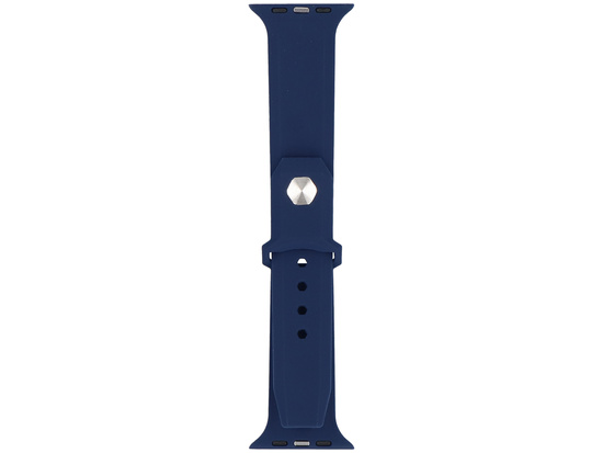 Pasek do smartwatcha GlacierX Silicone Synthwave Midnight Blue do Apple Watch 42/44/45/49mm Granatowy