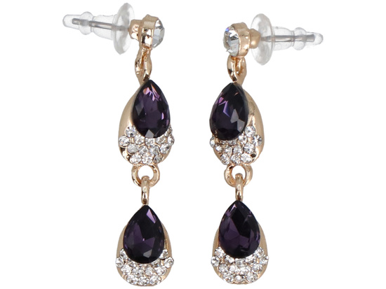 Schmuckset Märchenhaftes Violett Halskette + Ohrringe