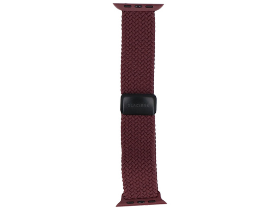 Pasek GlacierX Braided Magnetic Buckle Violet Fruit do Apple Watch 42/44/45/49mm Bakłażanowy