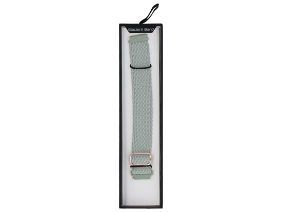 Pasek do smartwatcha GlacierX Slide Strap Nylon Sage Green 20mm Szałwiowy