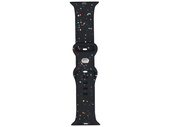 Pasek do smartwatcha GlacierX Silicone Loop Band Black Sprinkle do Apple Watch 42/44/45/49mm Czarny multikolor