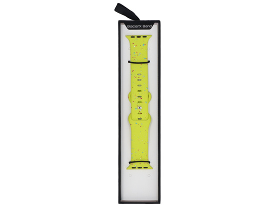 Pasek do smartwatcha GlacierX Silicone Loop Band Limeade Sprinkle do Apple Watch 38/40/41mm Limonkowy multikolor