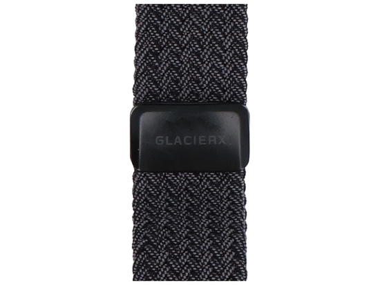 Pasek GlacierX Braided Magnetic Buckle Black Graphite do Apple Watch 42/44/45/49mm Czarny Grafit