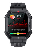 Neuer Smartwatch GlacierX Trail Black + Stahlarmband GX-TC55 BS