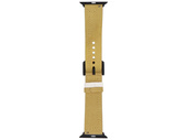 Neues Armband für die Smartwatch GlacierX Leather Seam Avocado Green, speziell für die Apple Watch 42/44/45/49mm.