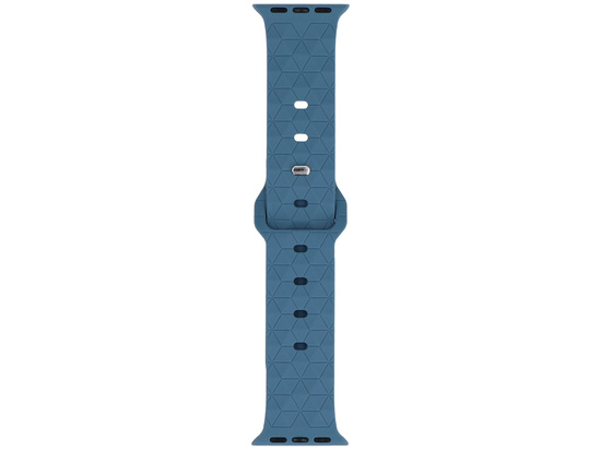 Pasek do smartwatcha GlacierX Silicone Rhombille Denim Blue do Apple Watch 38/40/41mm Niebieski