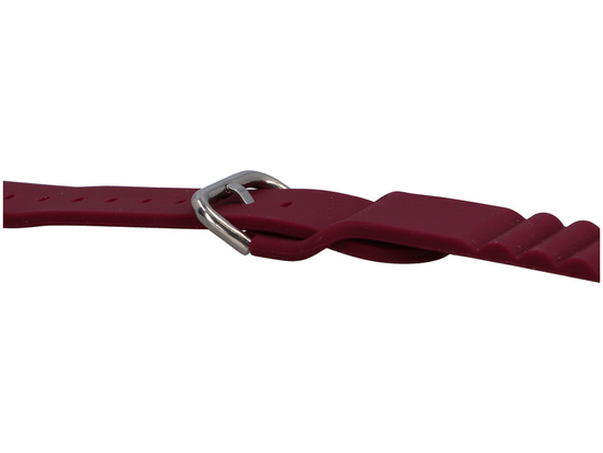 Pasek do smartwatcha GlacierX Silicone Grooved Burgundy do Apple Watch 42/44/45/49mm Burgundowy
