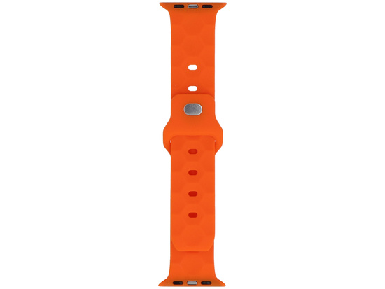 Pasek do smartwatcha GlacierX Silicone Rhombille Vibrant Orange do Apple Watch 42/44/45/49mm Pomarańczowy