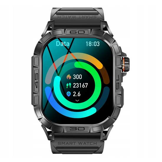 Neuer Smartwatch GlacierX Lhotse Black GX-LC63