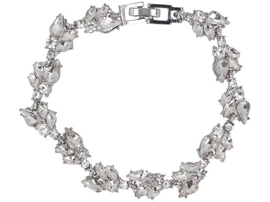 Schmuckset Glanz Silber Set Halskette + Ohrringe + Armband