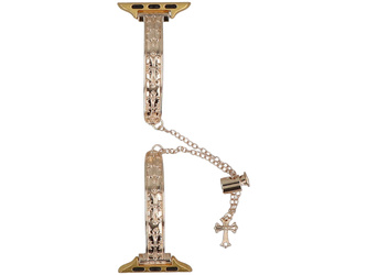 Bransoleta do smartwatcha GlacierX Slider Clasp Arc Bracelet Gold do Apple Watch 38/40/41mm Złota