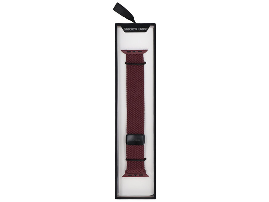 Pasek GlacierX Braided Magnetic Buckle Violet Fruit do Apple Watch 42/44/45/49mm Bakłażanowy