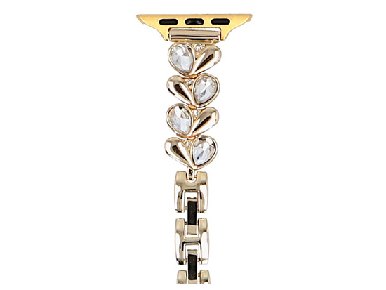 Neue Armbanduhr GlacierX Heart Chain Bracelet Gold für Apple Watch 38/40/41mm Farbe Gold