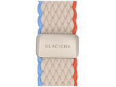 Pasek GlacierX Braided Magnetic Buckle Tropical Cream do Apple Watch 38/40/41mm Kremowy