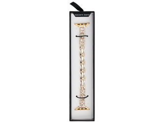 Bransoleta do smartwatcha GlacierX Zirconia Wings Chain Bracelet Gold do Apple Watch 38/40/41mm złoty