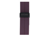 Neues Armband für Smartwatch GlacierX Silikon Magnetverschluss Violette Frucht Aubergine 22mm