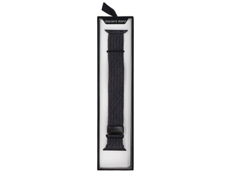 Pasek GlacierX Braided Magnetic Buckle Black Graphite do Apple Watch 42/44/45/49mm Czarny Grafit