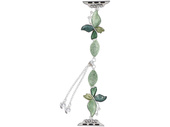 Bransoleta do smartwatcha GlacierX Slider Clasp Butterfly Motif Bracelet Celadon do Apple Watch 38/40/41mm Srebrno-Zielona