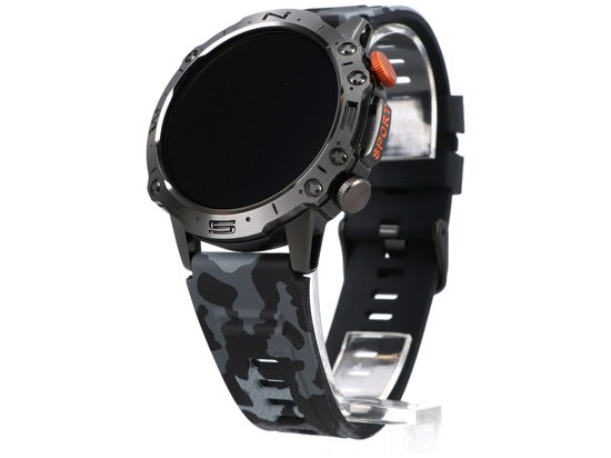 Neuer Smartwatch GlacierX Tactical Black Camo GX-TC59