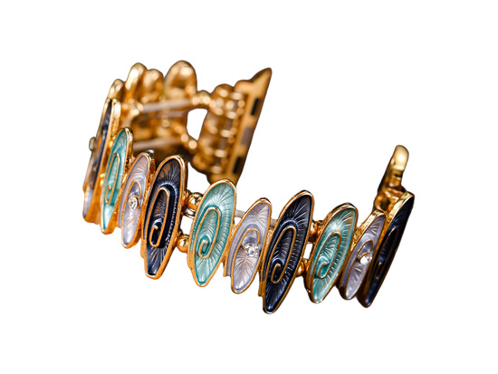 Bransoleta do smartwatcha GlacierX Gleam Waves Stretch Bracelet Coastal Blue do Apple Watch 38/40/41mm Morska