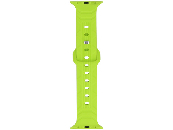 Pasek do smartwatcha GlacierX Silicone Wave Neon Lime do Apple Watch 42/44/45/49mm Limonkowy