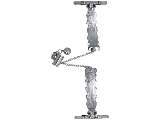 Bransoleta do smartwatcha GlacierX Slider Clasp Tidal Arc Bracelet Silver Sea do Apple Watch 38/40/41mm Srebrno-Niebieska