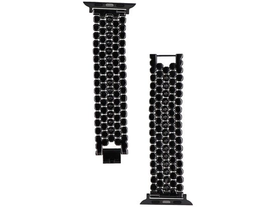 Bransoleta do smartwatcha GlacierX Hex Grid Bracelet Black do Apple Watch 42/44/45/49mm Czarna