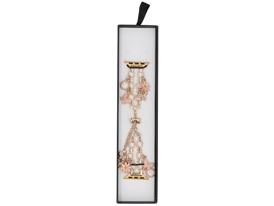 Bransoleta do smartwatcha GlacierX Slider Clasp Double Chain Princess Bracelet Rose do Apple Watch 38/40/41mm Rose Gold