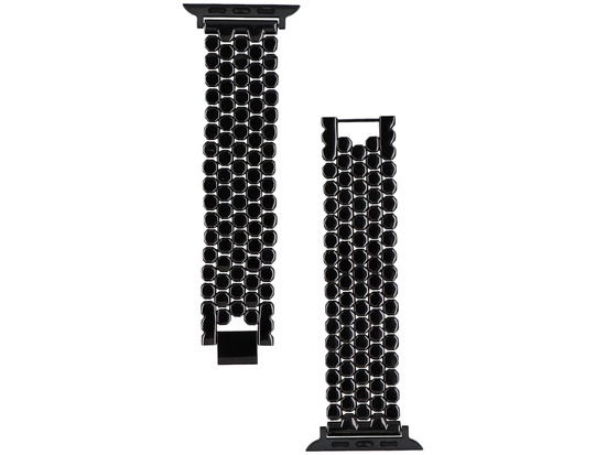 Bransoleta do smartwatcha GlacierX Hex Grid Bracelet Black do Apple Watch 42/44/45/49mm Czarna