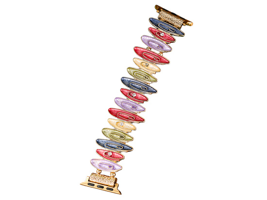 Bransoleta do smartwatcha GlacierX Gleam Waves Stretch Bracelet Joyful Splash do Apple Watch 38/40/41mm Wielokolorowa