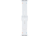 Pasek do smartwatcha GlacierX Silicone Colored Buckle White do Apple Watch 42/44/45/49mm Biały