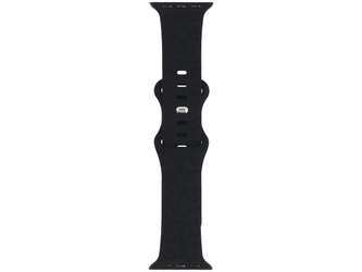 Pasek do smartwatcha GlacierX Silicone Leopard Black do Apple Watch 38/40/41mm Czarny