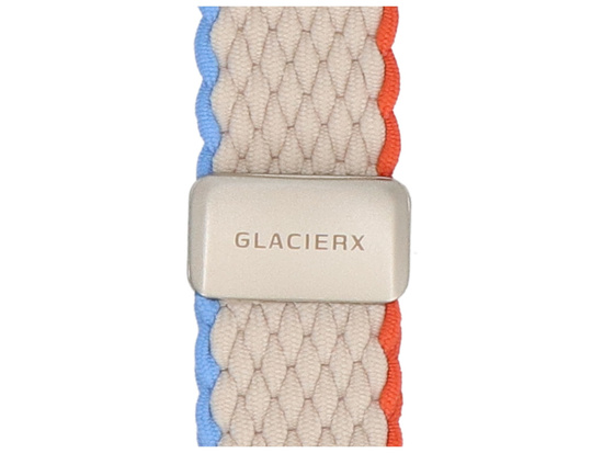 Pasek GlacierX Braided Magnetic Buckle Tropical Cream do Apple Watch 38/40/41mm Kremowy
